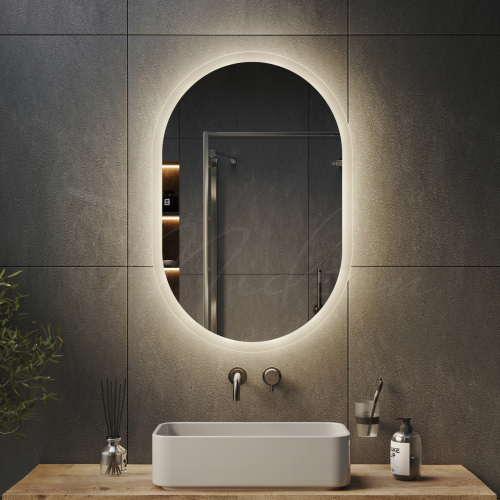 Зеркало «Эллипс+» с интерьерной подсветкой — фото 8