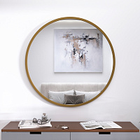 Круглое зеркало в МДФ раме RAL1036 — фото 4